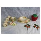 Stangl Pottery Colonial Strawberry Tableware Set