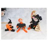 Group of Annalee Halloween Dolls and Figurines