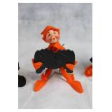 Group of Annalee Halloween Dolls and Figurines