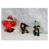 Group of Annalee Halloween Dolls and Figurines
