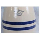 Vintage 2-Gallon Stoneware Crock Dispenser with Lid and Spigot