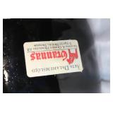 Swedish Handcrafted Black Dala Horse by Grannas with Floral Design