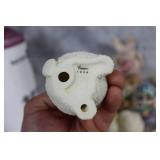 Assorted Easter Decorations Set with Ceramic Figures and Decorative Eggs