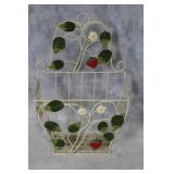 Decorative Strawberry-Themed Basket, Bowl, and Candle Holder Set