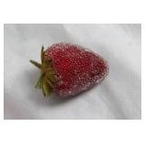 Decorative Strawberry-Themed Basket, Bowl, and Candle Holder Set