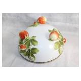 Decorative Strawberry-Themed Basket, Bowl, and Candle Holder Set