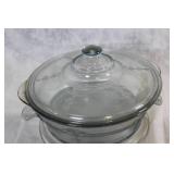 Vintage Fire-King Oven Glass Casserole Dish with Lid