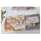 Collection of Vintage Postcards Featuring Various Themes