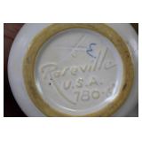 Set of 4 Roseville Pottery Vases and Bowl Collection