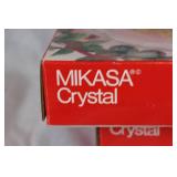 Set of 3 Mikasa Crystal Holiday Bells Serveware
