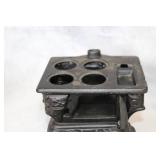 Set of 3 Miniature Cast Iron Stoves with Accessories