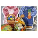 Easter Decor Collection with Porcelain Figurines and Plates