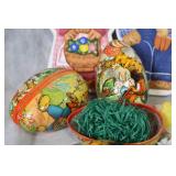 Easter Decor Collection with Porcelain Figurines and Plates