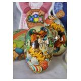 Easter Decor Collection with Porcelain Figurines and Plates