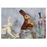 Easter Decor Collection with Porcelain Figurines and Plates