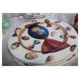 Easter Decor Collection with Porcelain Figurines and Plates