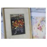 Collection of 14 Vintage Framed and Unframed Art Prints