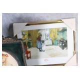 Collection of 14 Vintage Framed and Unframed Art Prints