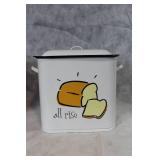 Vintage Metal Bread Box with 