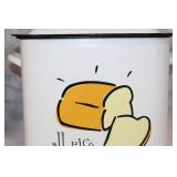 Vintage Metal Bread Box with 