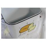 Vintage Metal Bread Box with 