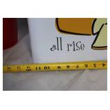 Vintage Metal Bread Box with 