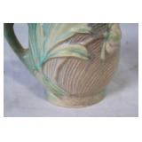 Collection of 10 Roseville Pottery Items with Floral Designs