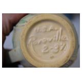 Collection of 10 Roseville Pottery Items with Floral Designs