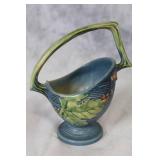 Collection of 10 Roseville Pottery Items with Floral Designs