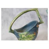 Collection of 10 Roseville Pottery Items with Floral Designs