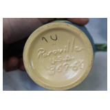 Collection of 10 Roseville Pottery Items with Floral Designs