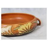 Collection of 10 Roseville Pottery Items with Floral Designs