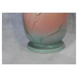 Pair of Vintage Roseville Pottery Vases with Floral Designs