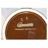 Assorted Vintage Ceramic Mugs, Glass Basket, Pitcher, and Collectible Car Model