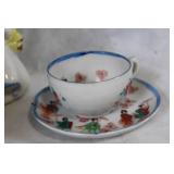 Vintage Perfume Bottles and Decorative Figurines Set