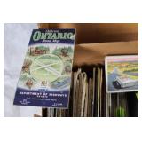 Collection of Vintage Road Maps and Airline Brochures