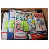 Collection of Vintage Road Maps and Airline Brochures