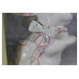 Decorative Ceramic Bunny with Bow