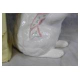 Decorative Ceramic Bunny with Bow