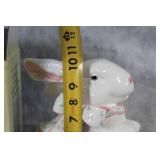 Decorative Ceramic Bunny with Bow