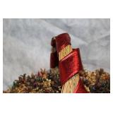 Festive Pinecone Basket with Christmas Lights