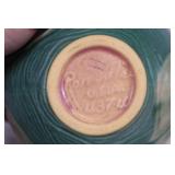 Pair of Vintage Roseville Pottery Vases with Water Lily Design