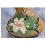 Vintage Ceramic Pitcher with Floral Embossing