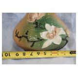 Vintage Ceramic Pitcher with Floral Embossing