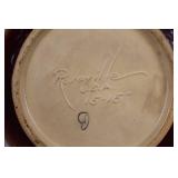 Vintage Ceramic Pitcher with Floral Embossing