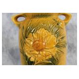 Roseville U.S.A. 67-12 Double-Handled Vase with Floral Design