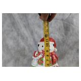LivingQuarters Ceramic Snowman Cookie Jar - Christmas Village Collection