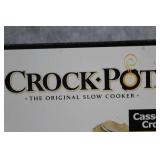 Crock-Pot 2.5 Quart Casserole Crock Slow Cooker with Blue Trellis Design