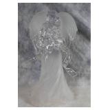 Crystal Angel Figurine with Frosted Finish