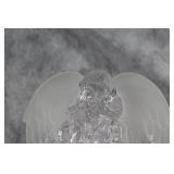 Crystal Angel Figurine with Frosted Finish